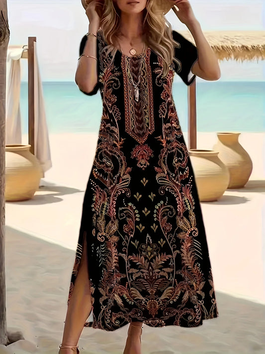 Women's Elegant Boho Maxi Dress – Lightweight, Comfortable & Stylish