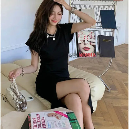 Women’s White Midi Dress – Elegant & Comfortable