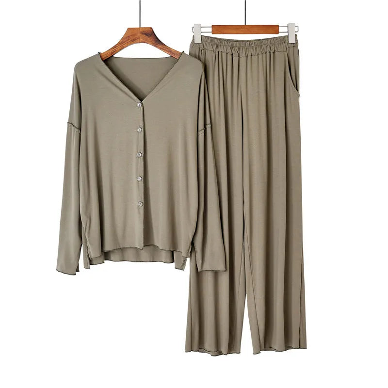 Women’s 2-Piece Lounge Set – Soft, Cozy & Stylish Homewear
